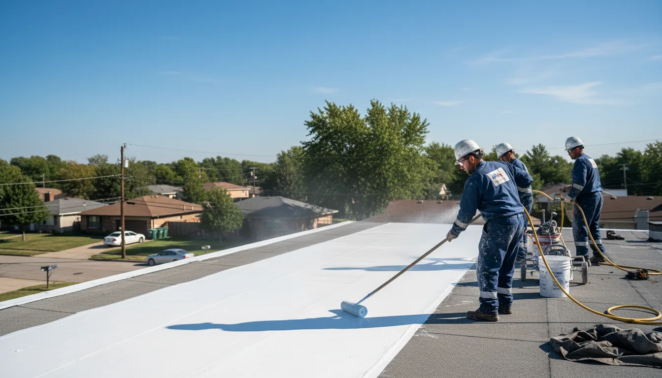 Commercial roof coating in Pontotoc, TX near me